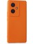 Vivo V29 Lite Kılıf Içi Kadife Kaplı Nano Silikon Kapak - Turuncu 1