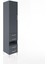 Hyperion Dolap 4 Raflı 4 Çekmeceli Tek Kapaklı 44X44X221 Antrasit-Antrasit 2