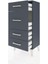Arges Komodin 4 Çekmeceli 44X30X96 Antrasit-Antrasit 4