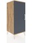 Hyperion Komodin Tek Raflı Tek Kapaklı 44X44X106 Çam-Antrasit 2