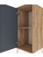 Hyperion Komodin Tek Raflı Tek Kapaklı 44X44X106 Çam-Antrasit 5
