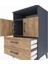 Hyperion Komodin 2 Raflı 2 Çekmeceli 2 Kapaklı 60X44X96 Antrasit-Çam 5