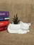 Kedi Minimalist Dekoratif Kaktüs ve Sukulent Saksısı, Beyaz Renkli Hediyelik Kaktüs ve Sukulent Saksısı , Ev Dekoru, Masa Dekoru 7