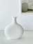 Capella Seramik Vazo 25 cm Beyaz Renk Düz Tasarım ile Şık Dekorasyon 4