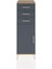 Hyperion Dolap 3 Çekmeceli Tek Kapaklı 44X44X134 Çam-Antrasit 1