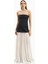 Structured Bodice Gown Pleated Maxi Length Formal Dress Kadın Elbise 1