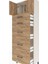 Arges Dolap Tek Raflı 5 Çekmeceli 2 Kapaklı 60X30X182 Aytaşı-Çam 5