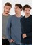 Pamuklu Bisklet Yaka Slim Fit Basic 3'lü Paket Sweat Erkek Sweat 5905073S3 1