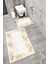 Su Emici Yumuşak Kaymaz Sünger Dolgulu Yıkanabilir Dekoratif Banyo Paspası Takımı 1073SİLVERYGOLD 1