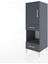 Hyperion Dolap 3 Raflı 2 Çekmeceli Tek Kapaklı 44X44X134 Antrasit-Antrasit 3