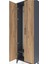 Arges Dolap Tek Raflı 2 Kapaklı Tek Askılı 60X30X182 Antrasit-Çam 5