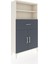 Arges Dolap 3 Raflı Tek Çekmeceli 2 Kapaklı 88X30X163 Aytaşı-Antrasit 2