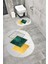 Su Emici Yumuşak Kaymaz Taban Sünger Dolgulu Yıkanabilir Dekoratif Banyo Paspası TAKIMI-1075 1
