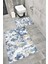 Su Emici Yumuşak Kaymaz Taban Sünger Dolgulu Yıkanabilir Dekoratif Banyo Paspası Takımı 1297 1