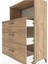 Hyperion Dolap Tek Raflı 3 Çekmeceli 88X44X134 Çam-Çam 5