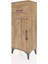 Arges Komodin Tek Raflı Tek Çekmeceli Tek Kapaklı 44X30X106 Çam-Çam 3