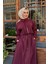 Elbise 2502-5009 Bordo 3