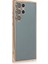 Samsung Galaxy S22 Ultra Kılıf Kamera Lens Korumalı Razer Lens Silikon Kapak - Gold 1