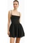 Chiffon Tiered Babydoll Mini Dress Ruched Bust Cami Dress Kadın Elbise 5