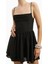 Chiffon Tiered Babydoll Mini Dress Ruched Bust Cami Dress Kadın Elbise 7