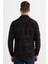 Erkek Slim Fit Dar Kesim Spor Yaka Çift Cep Kapaklı Kareli Gömlek 7