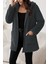 Kadın Uzun Kollu Kapşonlu Önden Fermuarlı Cepli Welsoft Ceket 1