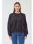 Kadın Oversize Bisiklet Yakalı Scuba Sweatshirt 1