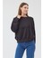 Kadın Oversize Bisiklet Yakalı Scuba Sweatshirt 5