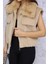 Kadın Peluş Yelek M4817 Camel 3
