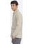 Bej Oversize Fit Dokuma Yün Karışımlı Overshırt 4