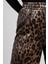Kadın Leopar Desenli Saten Pantolon M1611 Leopar 2