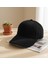 Fitilli Kadife Pamuk Spor Şapka Siyah 1