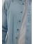 Erkek Slim Fit Dar Kesim Uzun Kollu Düz Kışlık Oduncu mavi Gömlek 3