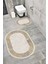 Su Emici Yumuşak Kaymaz Taban Sünger Dolgulu Yıkanabilir Dekoratif Banyo Paspası Takımı 1219 Oval 1