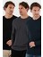 Pamuklu Bisklet Yaka Slim Fit Basic 3'lü Paket Sweat Erkek Sweat 5905073S3 1