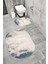 Su Emici Yumuşak Kaymaz Taban Sünger Dolgulu Yıkanabilir Dekoratif Banyo Paspası Takımı 1232 Oval 1