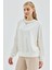 Kadın Oversize Yuvarlak Yakalı Scuba Sweatshirt 2