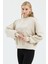 Kadın Oversize Bisiklet Yakalı Scuba Sweatshirt 5