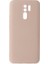 Redmi 9 Kılıf Içi Kadife Kaplı Nano Silikon Kapak - Pudra 1
