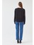 Kadın Oversize Yuvarlak Yakalı Scuba Sweatshirt 4