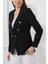 Düğmeli Diana Blazer Ceket M4488 Siyah 4
