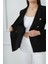 Düğmeli Diana Blazer Ceket M4488 Siyah 5