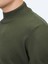 Haki Yarım Balıkçı Yaka Jakarlı Yün Karışımlı Triko Kazak 5