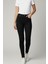 Kadın Siyah Dar Paça Yüksek Bel Pantolon M705 Siyah 3