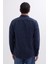 Erkek Slim Fit Dar Kesim Uzun Kollu Düz Kışlık Oduncu lacivert Gömlek 7