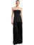 Structured Bodice Gown Pleated Maxi Length Formal Dress Kadın Elbise 1