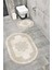 Su Emici Yumuşak Kaymaz Taban Sünger Dolgulu Yıkanabilir Dekoratif Banyo Paspası Takımı 1225 Oval 1