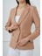 Düğmeli Diana Blazer Ceket M4488 Vizon 3