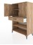 Hyperion Dolap 3 Raflı Tek Çekmeceli 2 Kapaklı 88X44X134 Çam-Çam 4
