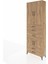 Arges Dolap 4 Raflı 5 Çekmeceli 4 Kapaklı 88X30X243 Çam-Çam 3